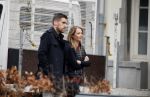 Amsterdam 22 maart 2016 
Kevin Strootman met zijn vriendin Thara Pols op de cornelis schuytstraat