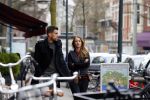 Amsterdam 22 maart 2016 
Kevin Strootman met zijn vriendin Thara Pols op de cornelis schuytstraat