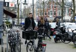 Amsterdam 22 maart 2016 
Kevin Strootman met zijn vriendin Thara Pols op de cornelis schuytstraat