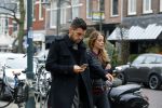 Amsterdam 22 maart 2016 
Kevin Strootman met zijn vriendin Thara Pols op de cornelis schuytstraat