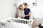 Hilversum 14 april 2016
Jaap Reesema en zijn zwangere vriendin Kim Kotter in de babykamer.