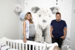 Hilversum 14 april 2016
Jaap Reesema en zijn zwangere vriendin Kim Kotter in de babykamer.