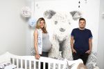 Hilversum 14 april 2016
Jaap Reesema en zijn zwangere vriendin Kim Kotter in de babykamer.