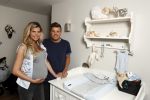 Hilversum 14 april 2016
Jaap Reesema en zijn zwangere vriendin Kim Kotter in de babykamer.