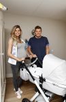 Hilversum 14 april 2016
Jaap Reesema en zijn zwangere vriendin Kim Kotter in de babykamer.