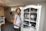 Hilversum 14 april 2016
Jaap Reesema en zijn zwangere vriendin Kim Kotter in de babykamer.