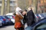 Amsterdam 12 maart 2016 
Lauren Verster met haar nieuwe vriend Jasper Diepeveen en Kimberley Klaver bij de bosbaan.