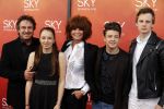 Amsterdam  3 april 2016
Premiere musical Sky in het Amsterdam theater.
Marco Borsato met zijn vrouw Leontine en kinderen Luca Senna en Jada