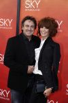 Amsterdam  3 april 2016
Premiere musical Sky in het Amsterdam theater.
Marco Borsato met zijn vrouw Leontine en kinderen Luca Senna en Jada