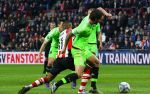 Eindhoven, 20 Maart 2016 Kompetitiewedstrijd PSV-AJAX, eindstand 0-2
Luciano Narsingh in duel met Mitchell Dijks
