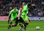 Eindhoven, 20 Maart 2016 Kompetitiewedstrijd PSV-AJAX, eindstand 0-2
Luciano Narsingh in duel met Mitchell Dijks