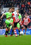 Eindhoven, 20 Maart 2016 Kompetitiewedstrijd PSV-AJAX, eindstand 0-2
Luuk de Jong in duel met Joel Velman