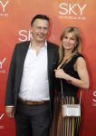 Amsterdam  3 april 2016
Premiere musical Sky in het Amsterdam theater.
Marcel Stolk met vrouw