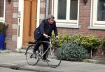 Amsterdam 6 april 2016 
Michiel Romeyn op de fiets