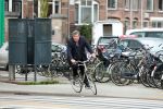 Amsterdam 6 april 2016 
Michiel Romeyn op de fiets