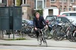 Amsterdam 6 april 2016 
Michiel Romeyn op de fiets