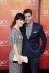 Amsterdam  3 april 2016
Premiere musical Sky in het Amsterdam theater. Nick Schilder met zijn vriendin/vrouw