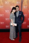 Amsterdam  3 april 2016
Premiere musical Sky in het Amsterdam theater. Nick Schilder met zijn vriendin/vrouw
