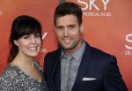 Amsterdam  3 april 2016
Premiere musical Sky in het Amsterdam theater. Nick Schilder met zijn vriendin/vrouw