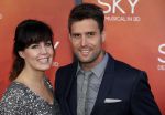 Amsterdam  3 april 2016
Premiere musical Sky in het Amsterdam theater. Nick Schilder met zijn vriendin/vrouw