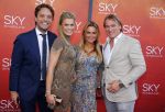 Amsterdam  3 april 2016
Premiere musical Sky in het Amsterdam theater.
Nicolette van Dam met man Bas Smit
