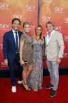 Amsterdam  3 april 2016
Premiere musical Sky in het Amsterdam theater.
Nicolette van Dam met man Bas Smit