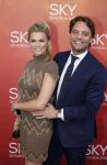 Amsterdam  3 april 2016
Premiere musical Sky in het Amsterdam theater.
Nicolette van Dam met man Bas Smit