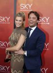Amsterdam  3 april 2016
Premiere musical Sky in het Amsterdam theater.
Nicolette van Dam met man Bas Smit