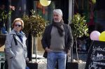 Amsterdam 12 maart 2016 
Nina Brink met dochter kleinzoon en Pieter Storms in Amsterdam zuid.