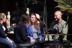 Amsterdam 10 april 2016
Oscar Aerts met zijn zwangere vriendin Jessica en nog een kennis op terras.