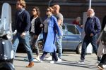 Amsterdam 10 april 2016
Oscar Aerts met zijn zwangere vriendin Jessica en nog een kennis op terras.