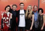 Amsterdam  3 april 2016
Premiere musical Sky in het Amsterdam theater. Robin de Levita met vrouw en kinderen