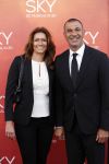 Amsterdam  3 april 2016
Premiere musical Sky in het Amsterdam theater.
Ruud Gullit met zijn vriendin Karin de Rooij
