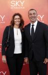 Amsterdam  3 april 2016
Premiere musical Sky in het Amsterdam theater.
Ruud Gullit met zijn vriendin Karin de Rooij