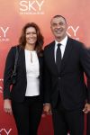 Amsterdam  3 april 2016
Premiere musical Sky in het Amsterdam theater.
Ruud Gullit met zijn vriendin Karin de Rooij