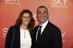 Amsterdam  3 april 2016
Premiere musical Sky in het Amsterdam theater.
Ruud Gullit met zijn vriendin Karin de Rooij