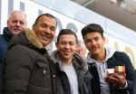 Eindhoven, 20 Maart 2016 Kompetitiewedstrijd PSV-AJAX, eindstand 0-2
Ruud Gullit met zijn zoon Maxime ( en vriendje) als toeschouwer
ghurema@zonnet.nl Gerard Regels