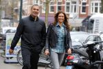 Amsterdam 22 maart 2016 
Ruud Gullit met zijn vriendin Karin de Rooij in Amsterdam zuid