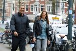 Amsterdam 22 maart 2016 
Ruud Gullit met zijn vriendin Karin de Rooij in Amsterdam zuid