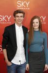 Amsterdam  3 april 2016
Premiere musical Sky in het Amsterdam theater.
Sem de Vlieger met vriendje