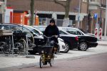 Amsterdam 31 maart 2016 
Susan Visser op de fiets in Amsterdam.