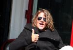 Amsterdam 11 april 2016 
Tygo Gernandt op terras in het zonnetje
