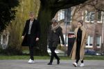 Amsterdam 2 april 2016 
Viktor Fischer met .... op straat in Amsterdam.