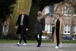 Amsterdam 2 april 2016 
Viktor Fischer met .... op straat in Amsterdam.