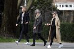 Amsterdam 2 april 2016 
Viktor Fischer met .... op straat in Amsterdam.