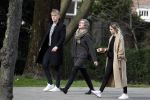 Amsterdam 2 april 2016 
Viktor Fischer met .... op straat in Amsterdam.