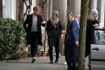 Amsterdam 2 april 2016 
Viktor Fischer met .... op straat in Amsterdam.