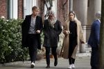 Amsterdam 2 april 2016 
Viktor Fischer met .... op straat in Amsterdam.