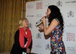 Amsterdam 21 maart 2016  
Strong woman award in het amstel hotel. Willeke Alberti wint de award.
Willeke met Hind Betty en Rita Verdonk