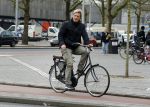Amsterdam 20 maart 2016 
Wim Kieft op de fiets in Amsterdam rivierenbuurt